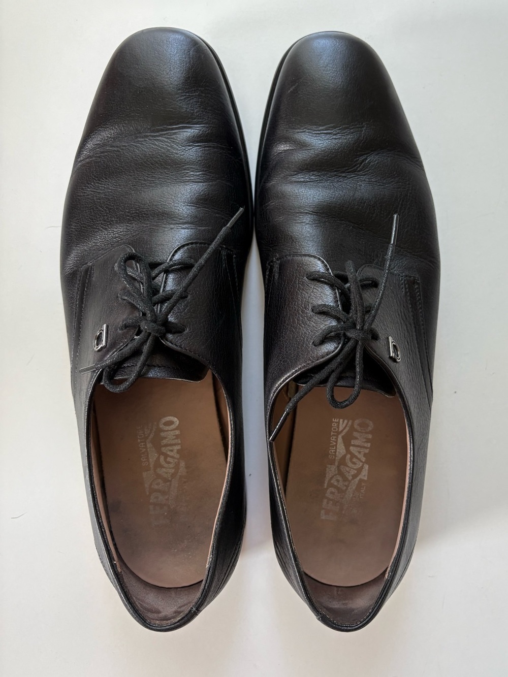 Ferragamo Men’s Oxford Shoes Black 10